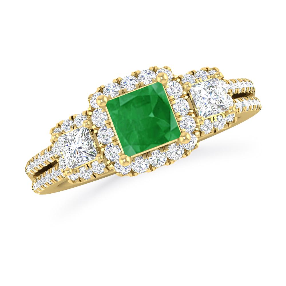 Yellow Gold - Emerald