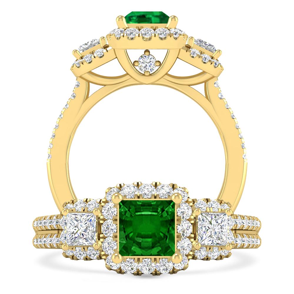 Yellow Gold - Emerald