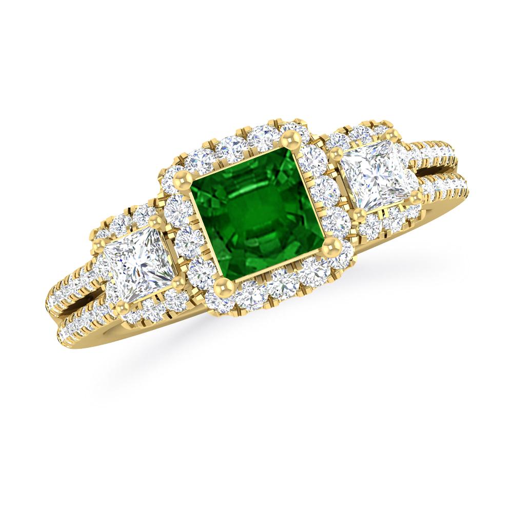 Yellow Gold - Emerald