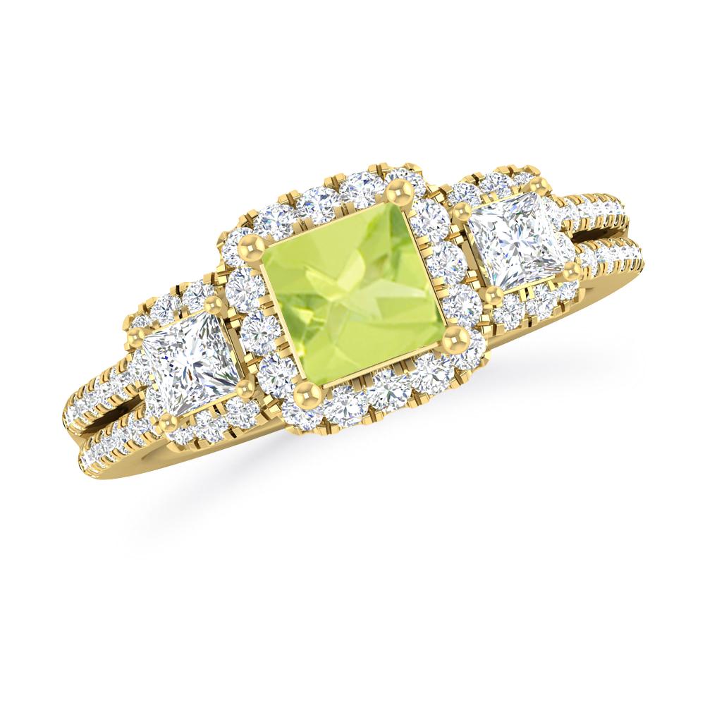 Yellow Gold - Peridot