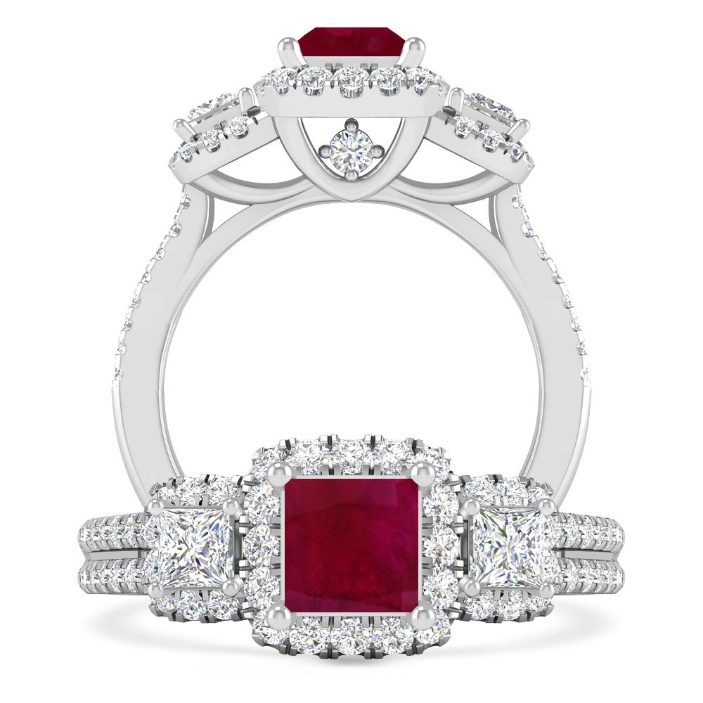 White Gold - Ruby