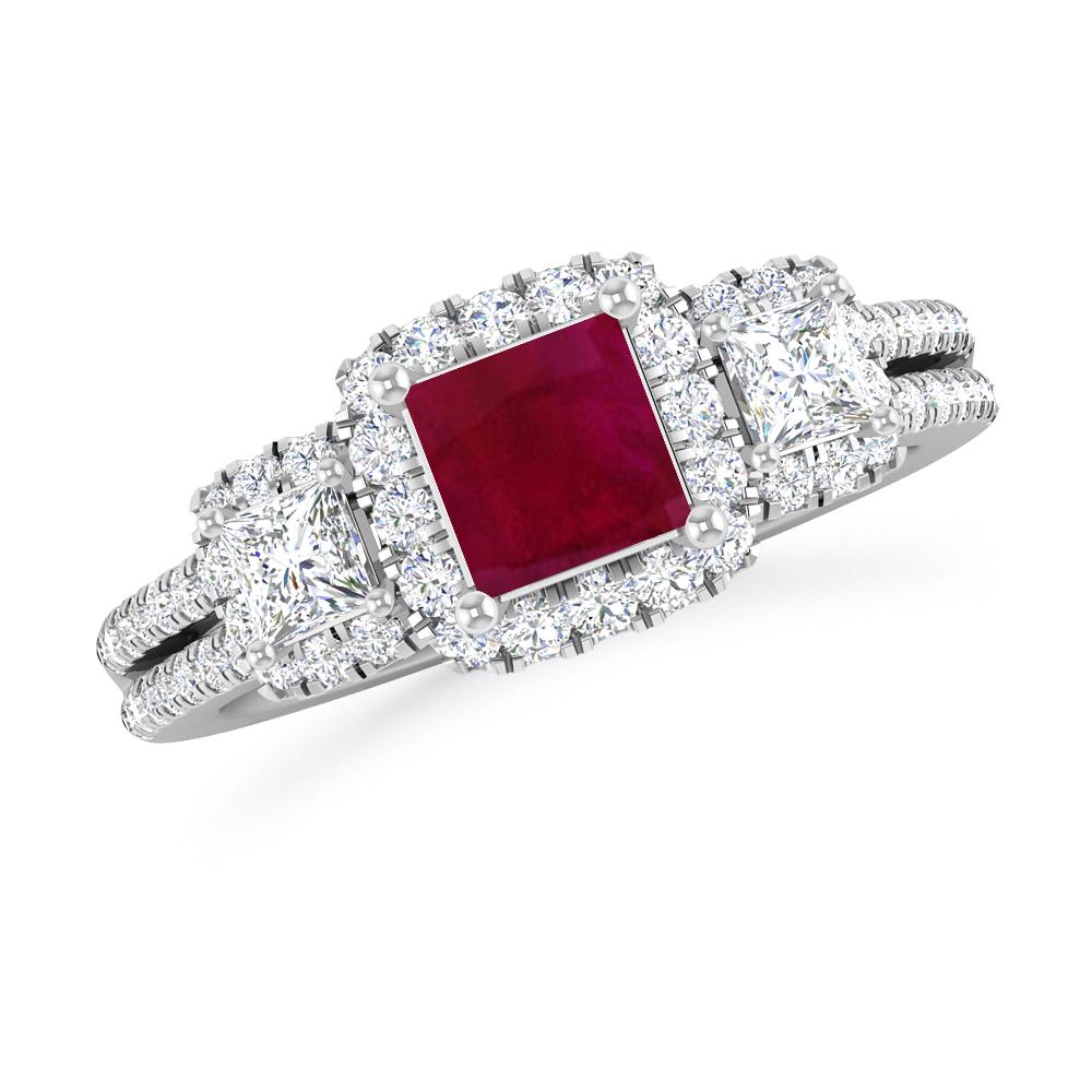 White Gold - Ruby