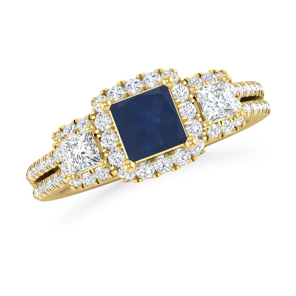 Yellow Gold - Sapphire