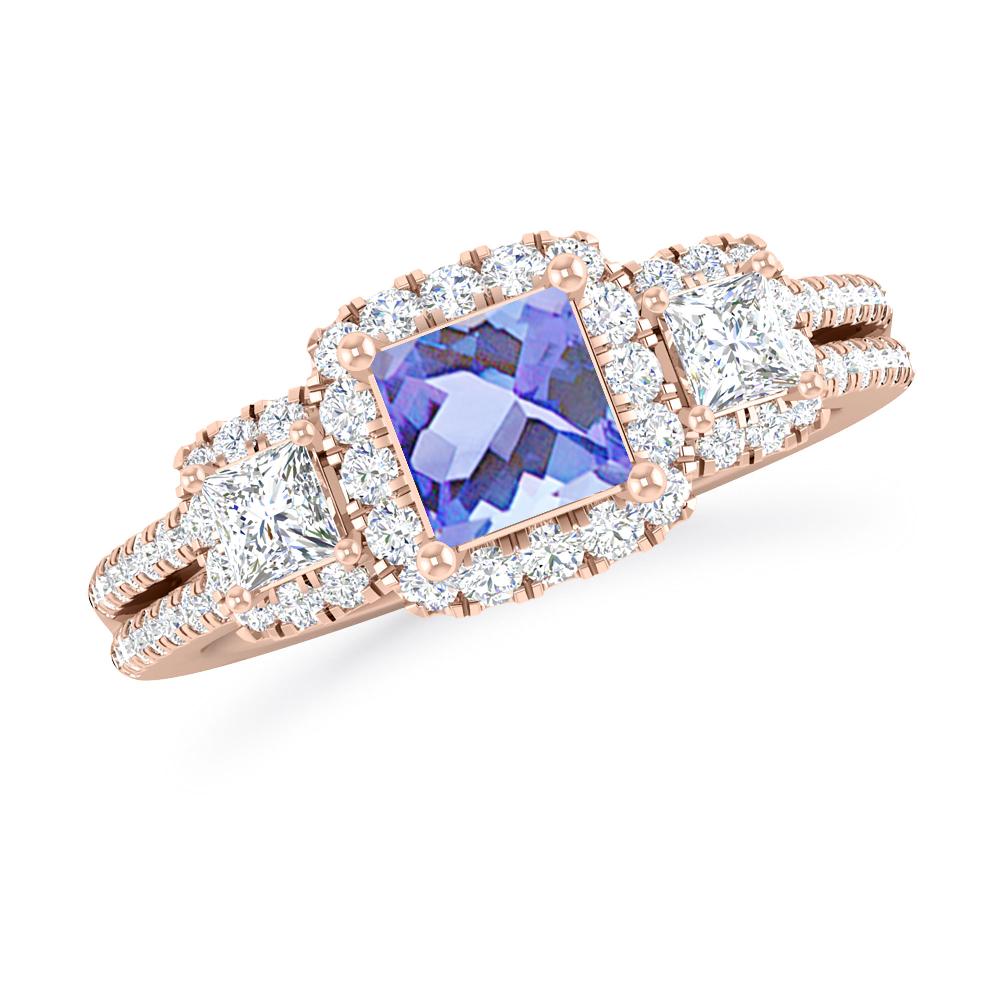 Rose Gold - Tanzanite