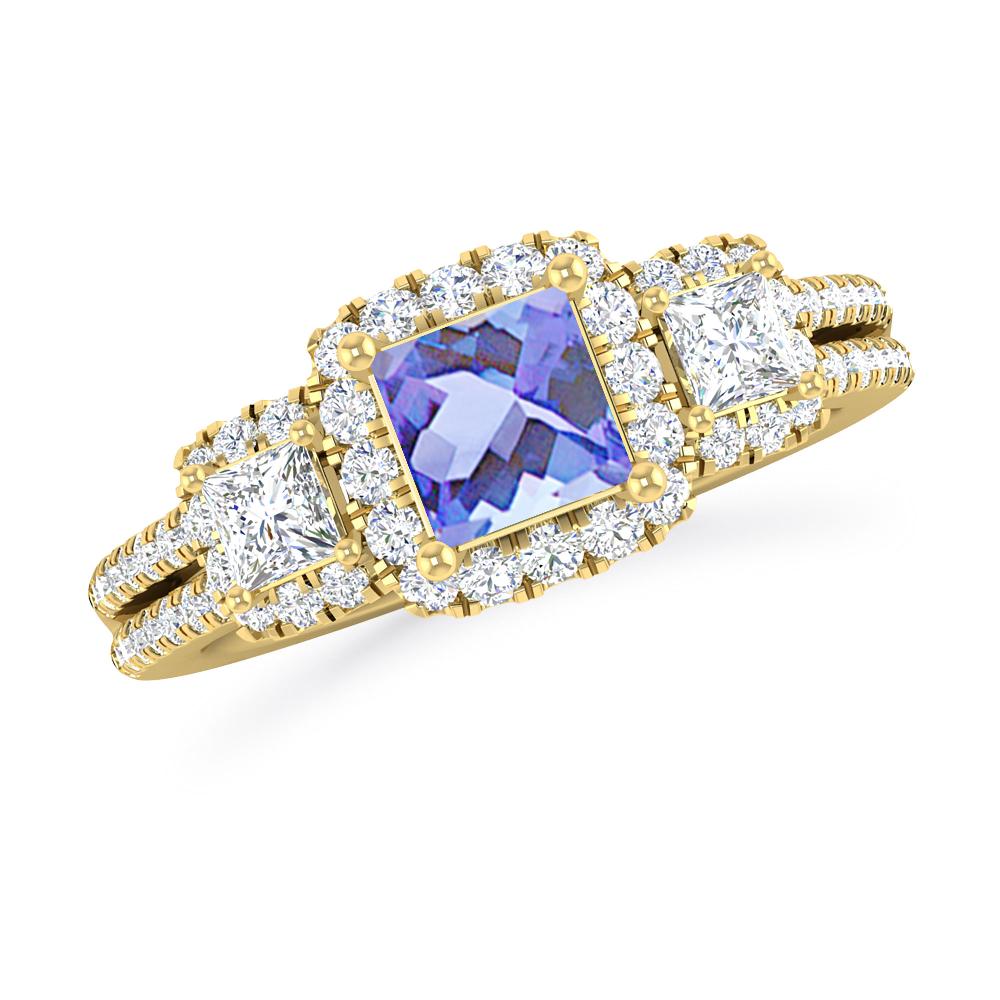 Yellow Gold - Tanzanite