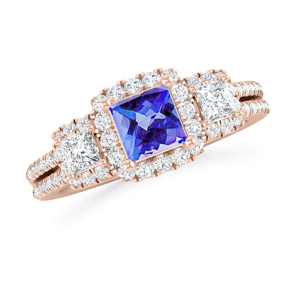 Rose Gold - Tanzanite