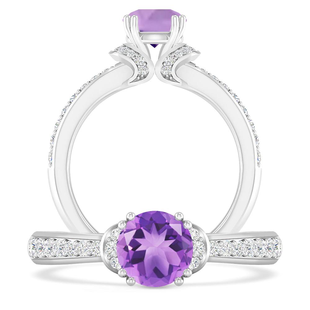 White Gold - Amethyst