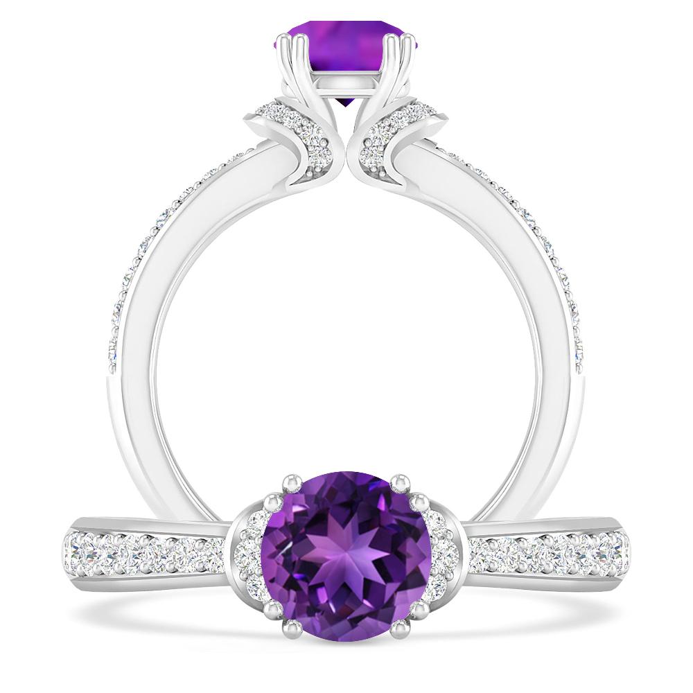 White Gold - Amethyst