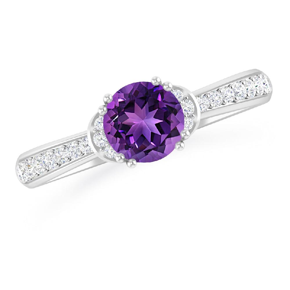 White Gold - Amethyst