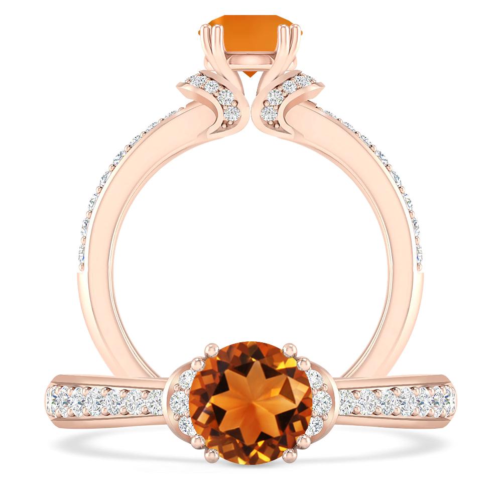 Rose Gold - Citrine