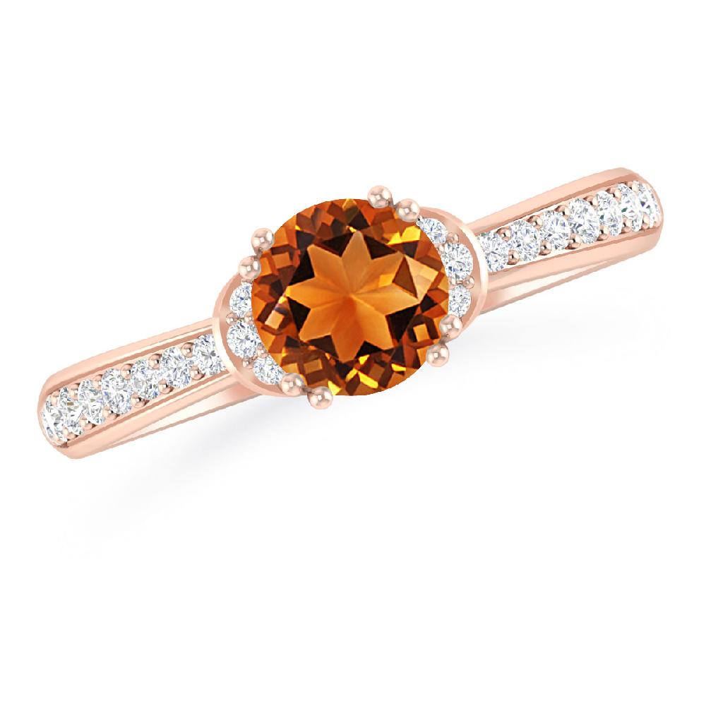 Rose Gold - Citrine