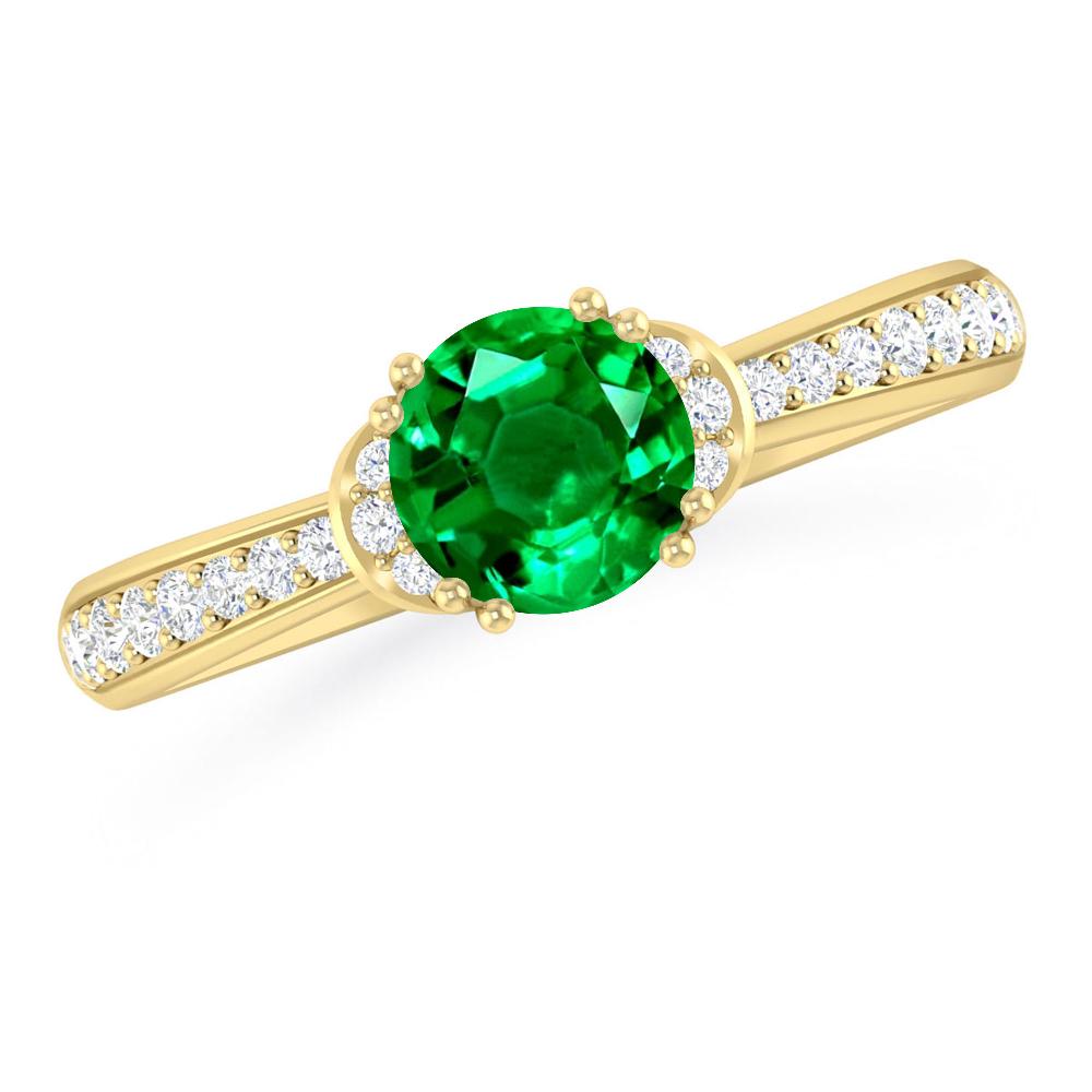 Yellow Gold - Emerald