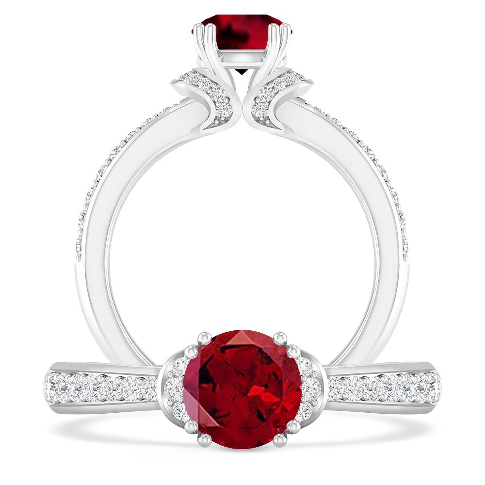 White Gold - Garnet