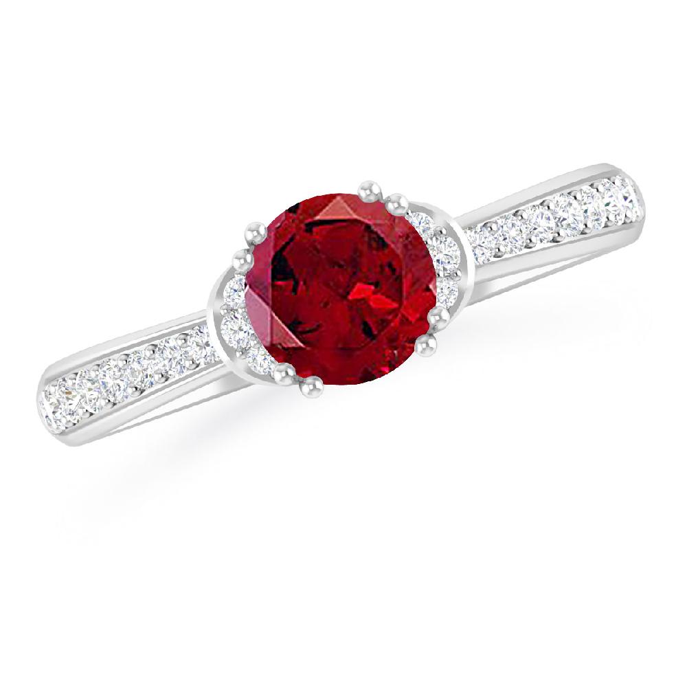 White Gold - Garnet