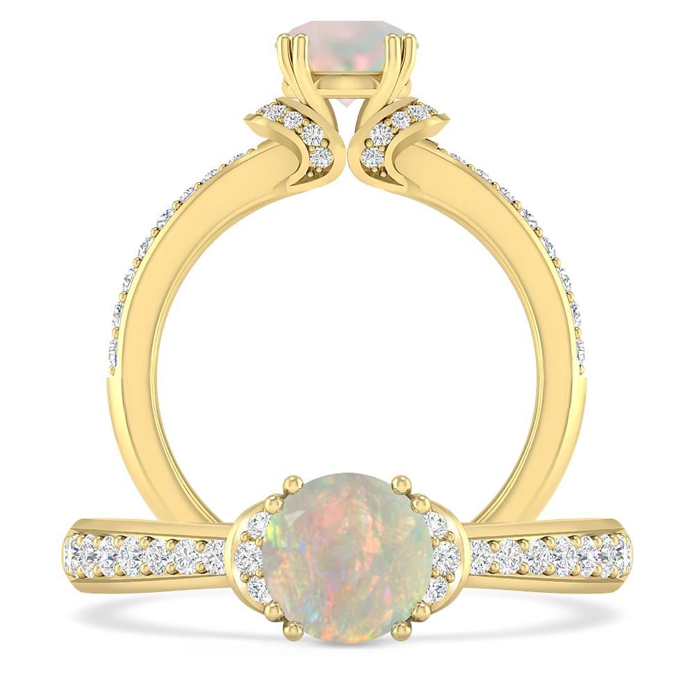 Yellow Gold - Opal