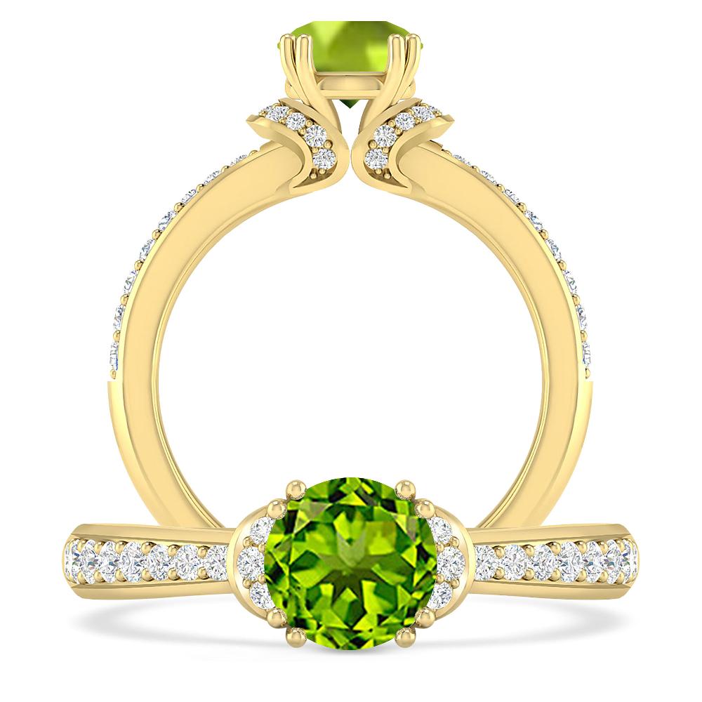 Yellow Gold - Peridot