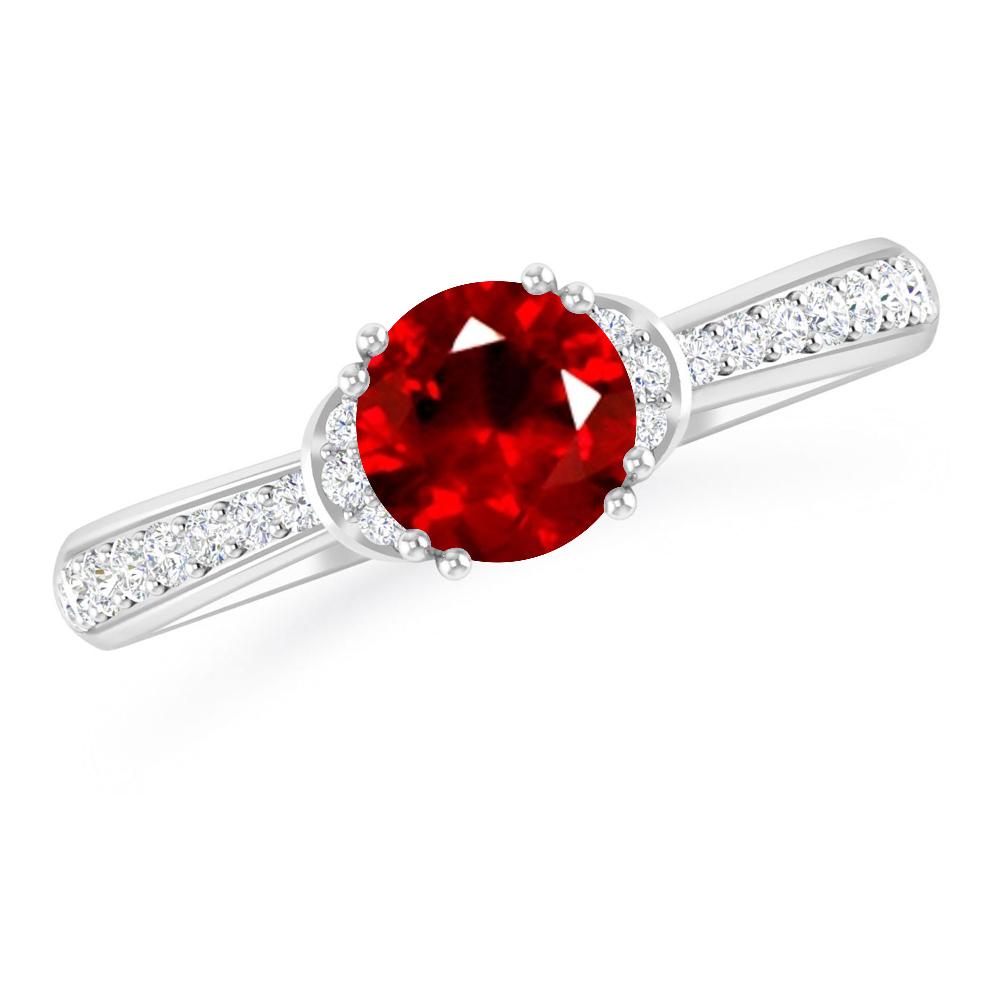 White Gold - Ruby