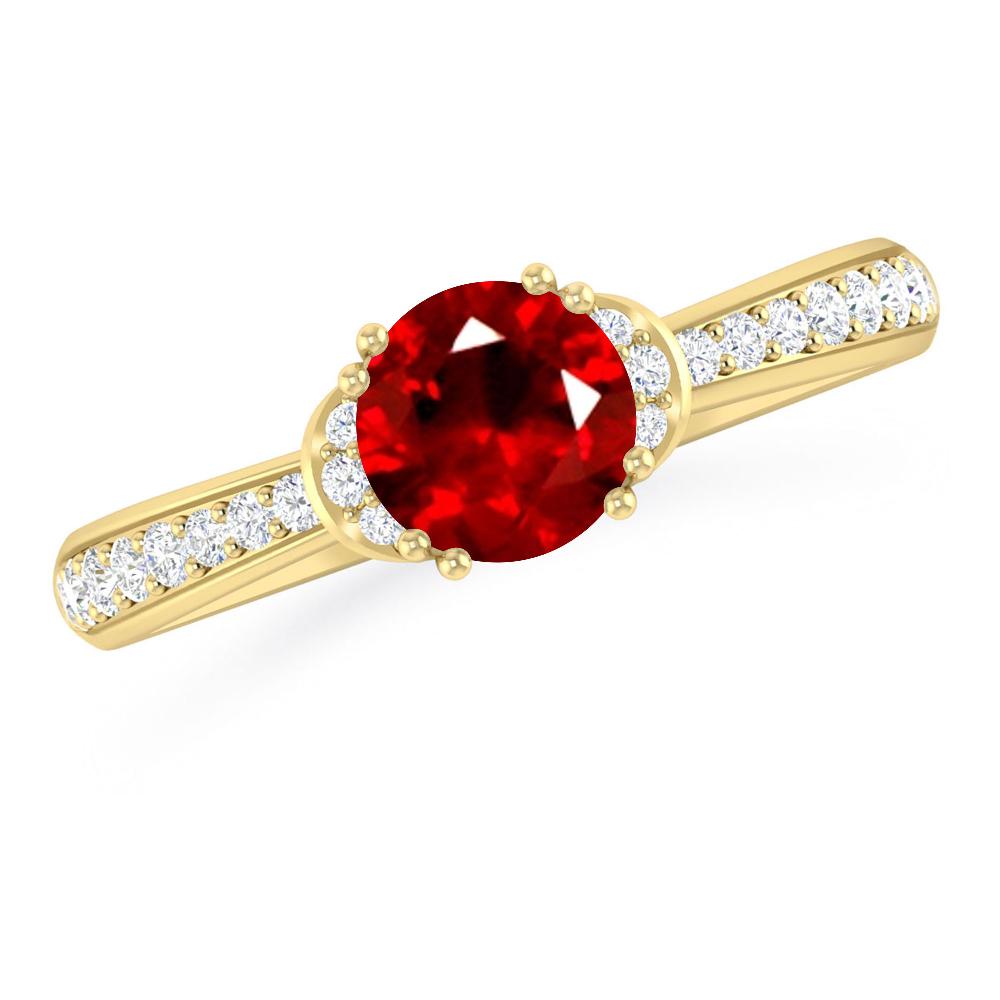 Yellow Gold - Ruby