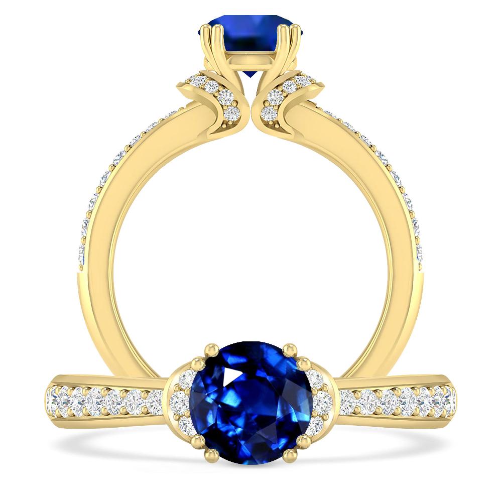 Yellow Gold - Sapphire