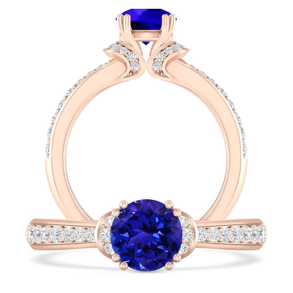 Rose Gold - Tanzanite