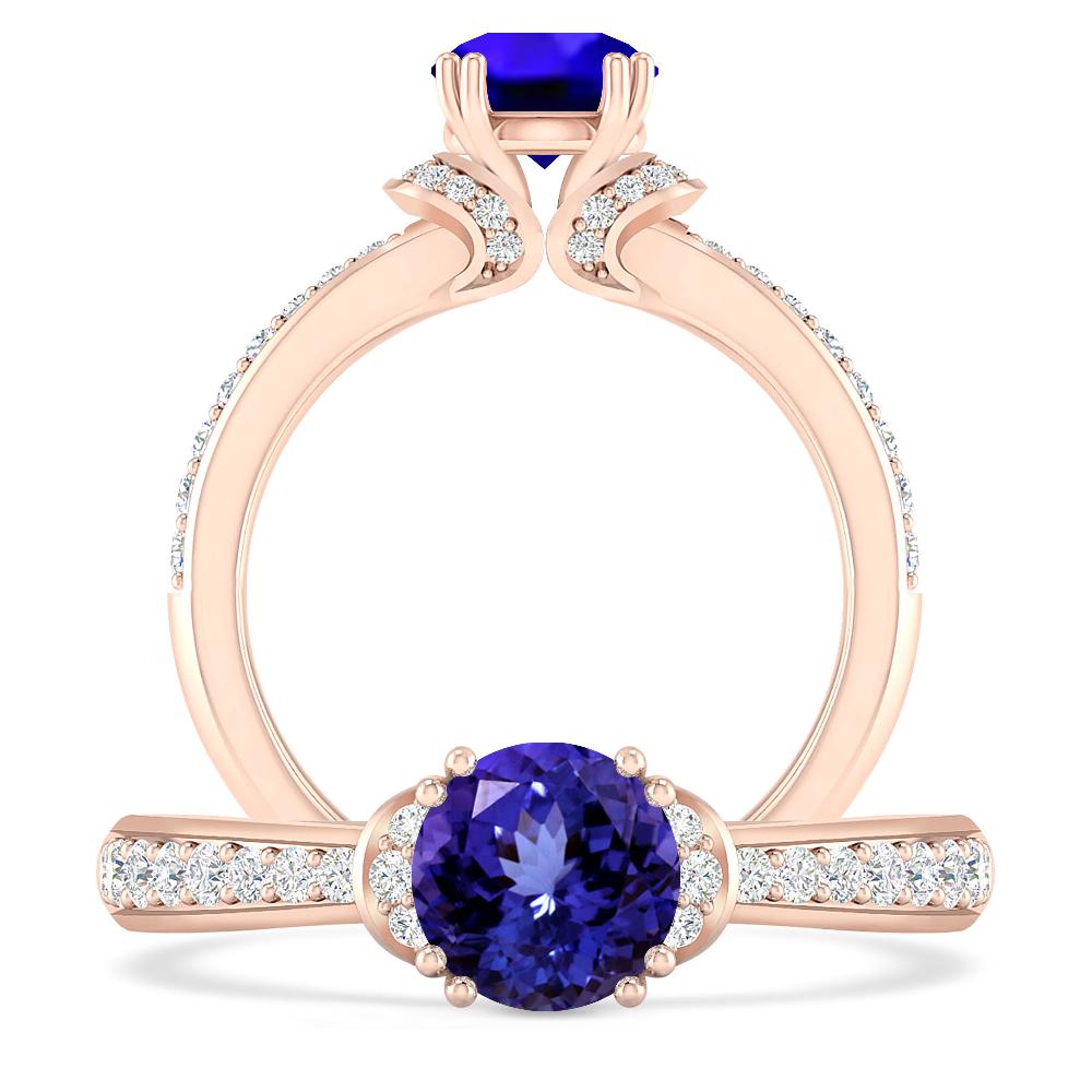 Rose Gold - Tanzanite