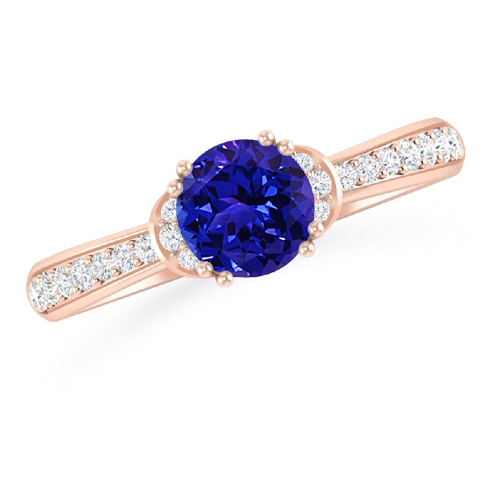 Rose Gold - Tanzanite