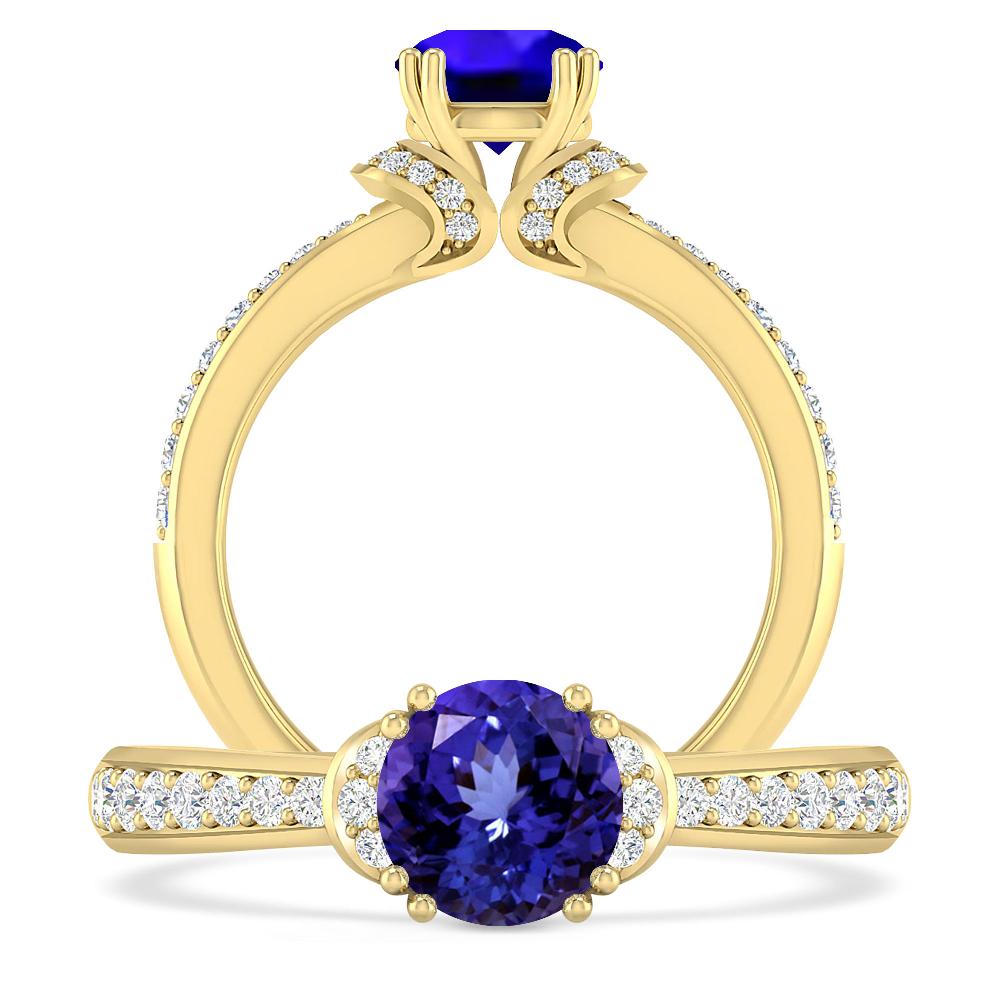 Yellow Gold - Tanzanite