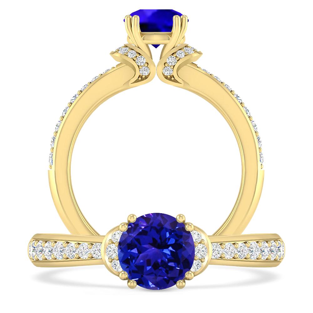 Yellow Gold - Tanzanite