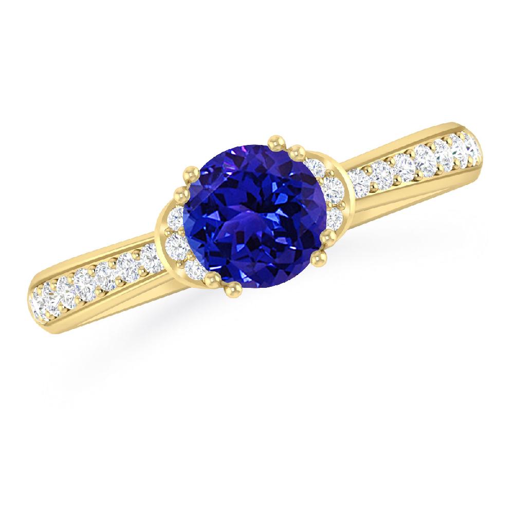 Yellow Gold - Tanzanite