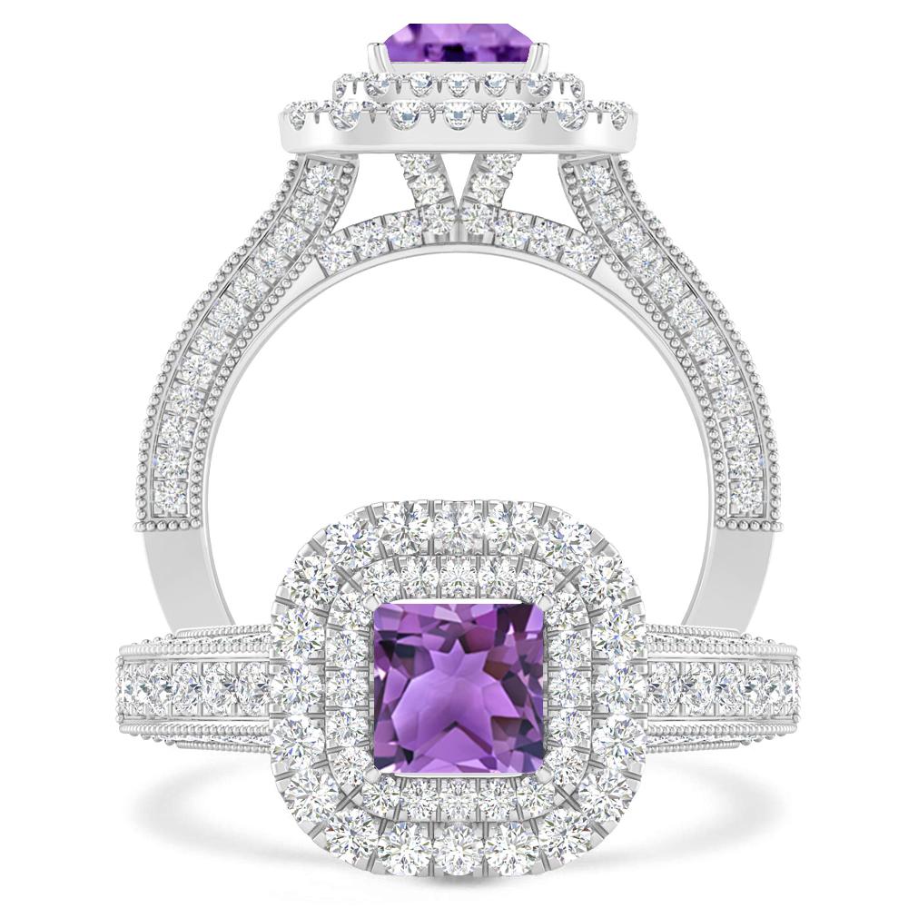 White Gold - Amethyst