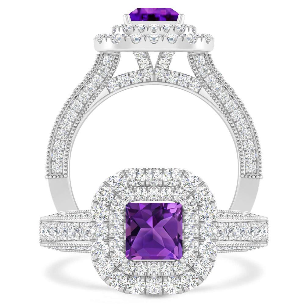 White Gold - Amethyst