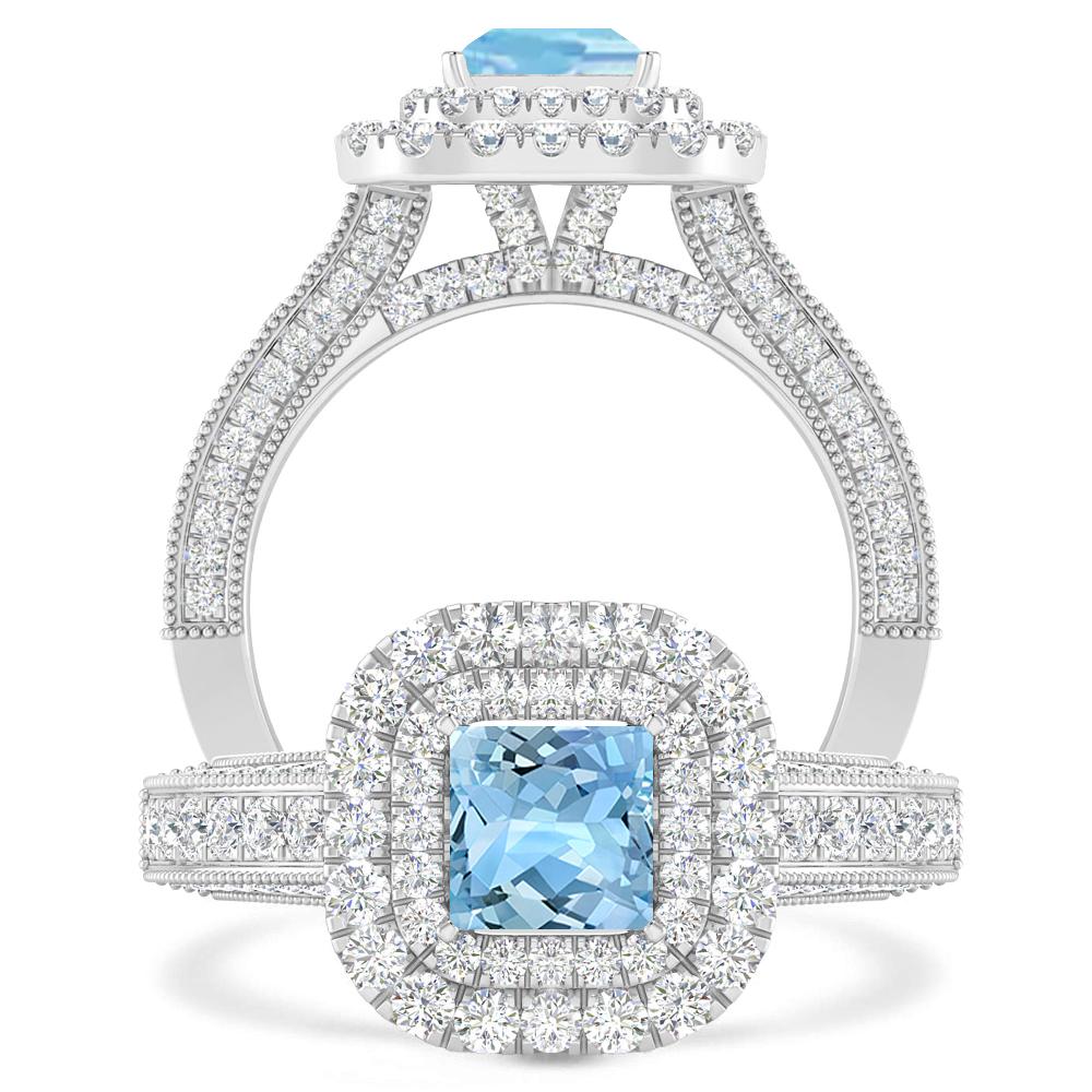 White Gold - Aquamarine