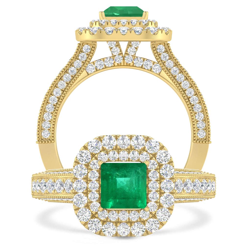 Yellow Gold - Emerald