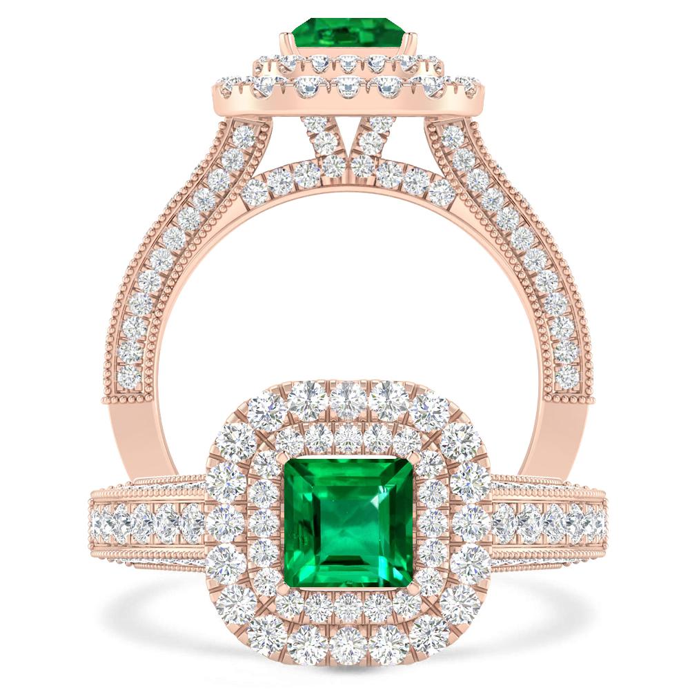 Rose Gold - Emerald