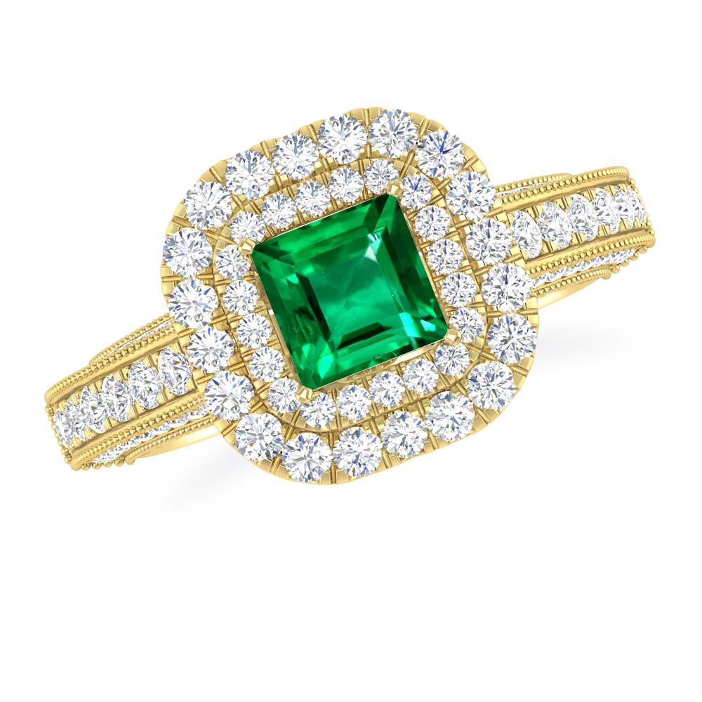 Yellow Gold - Emerald