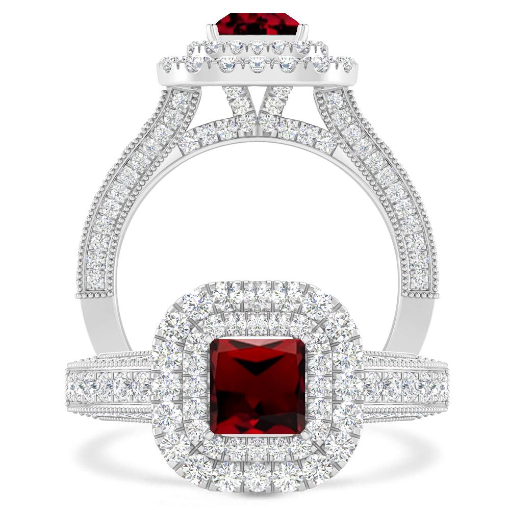 White Gold - Garnet