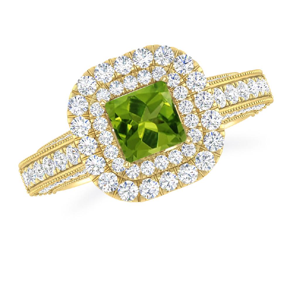 Yellow Gold - Peridot