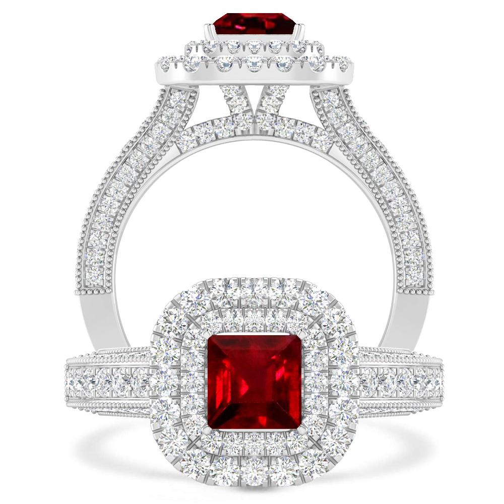 White Gold - Ruby