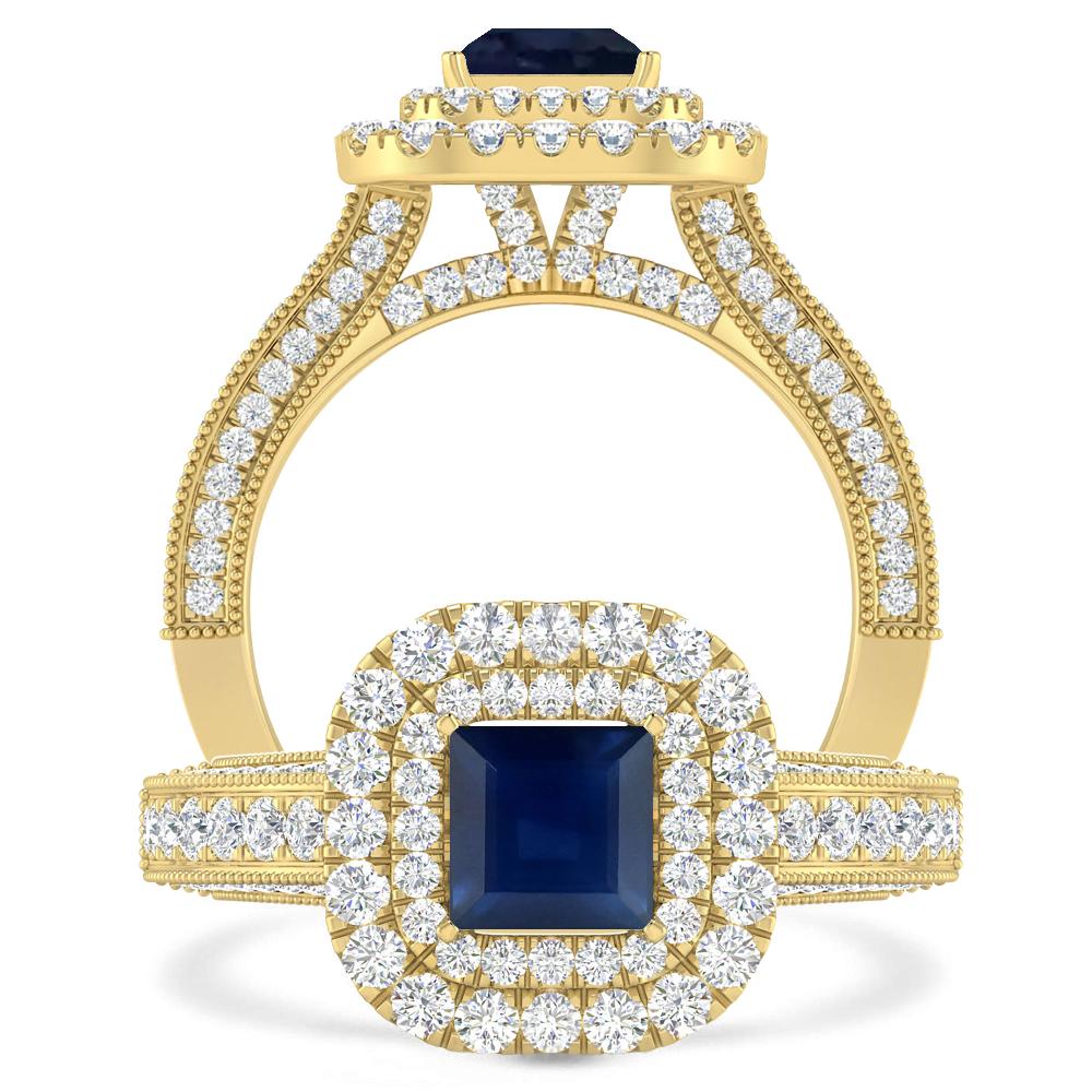 Yellow Gold - Sapphire