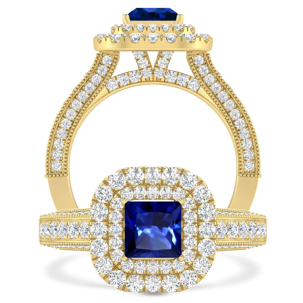 Yellow Gold - Sapphire