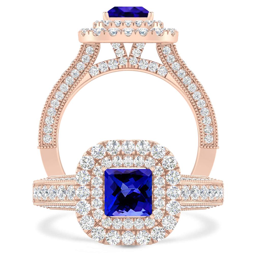 Rose Gold - Tanzanite