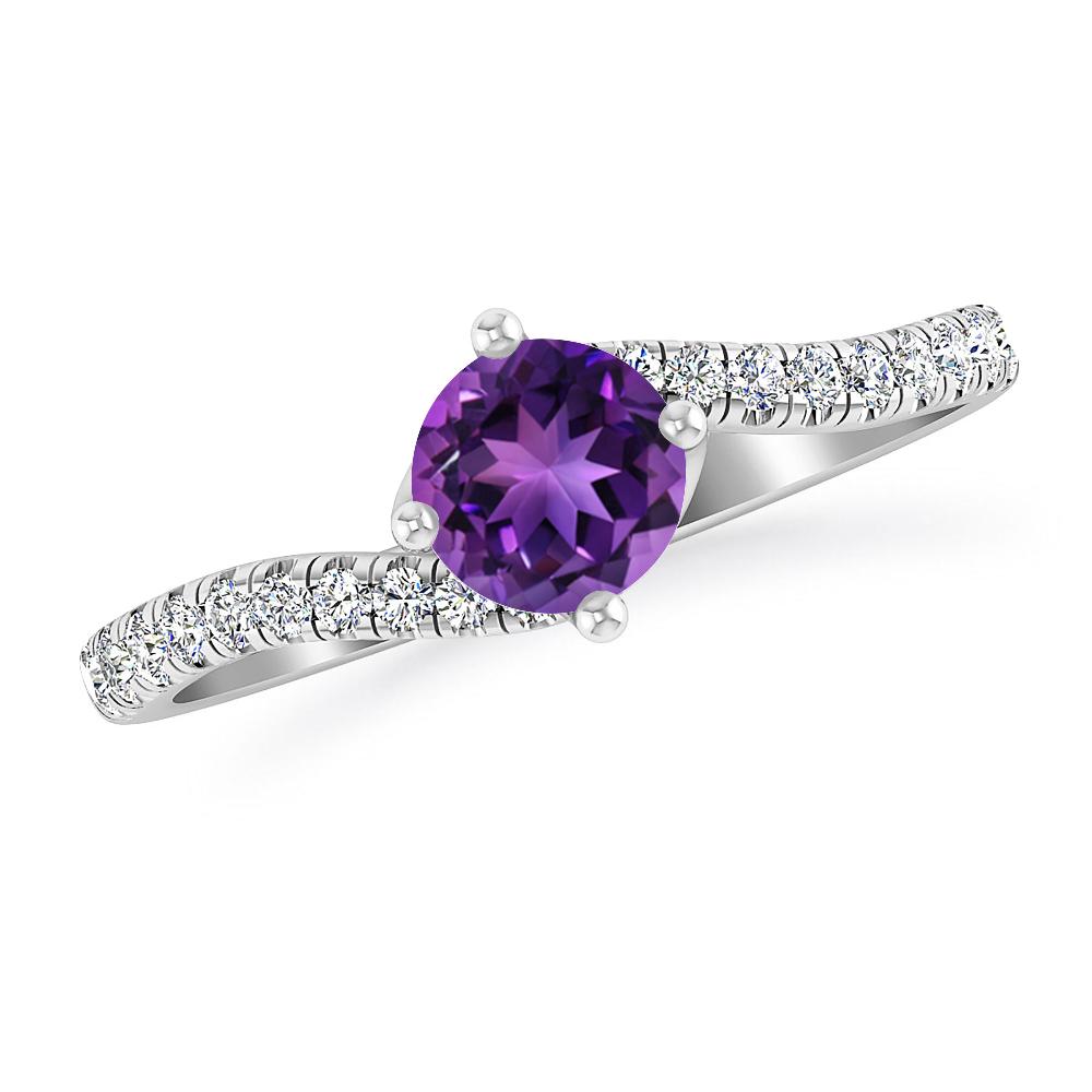 White Gold - Amethyst