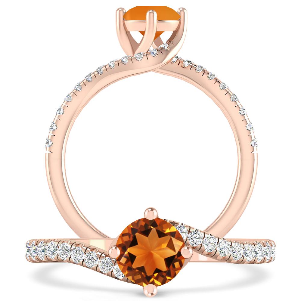 Rose Gold - Citrine