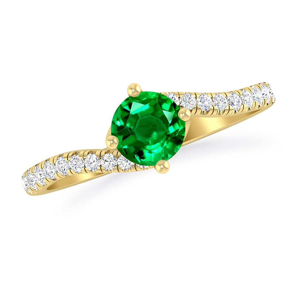 Yellow Gold - Emerald