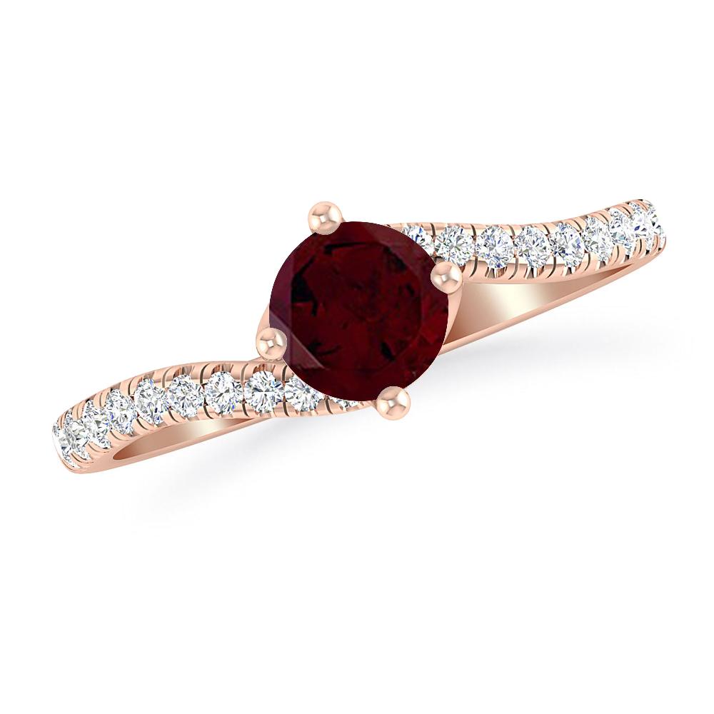 Rose Gold - Garnet