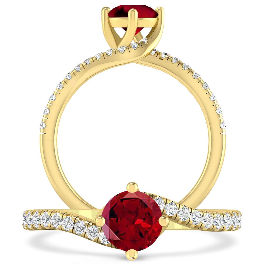 Yellow Gold - Garnet