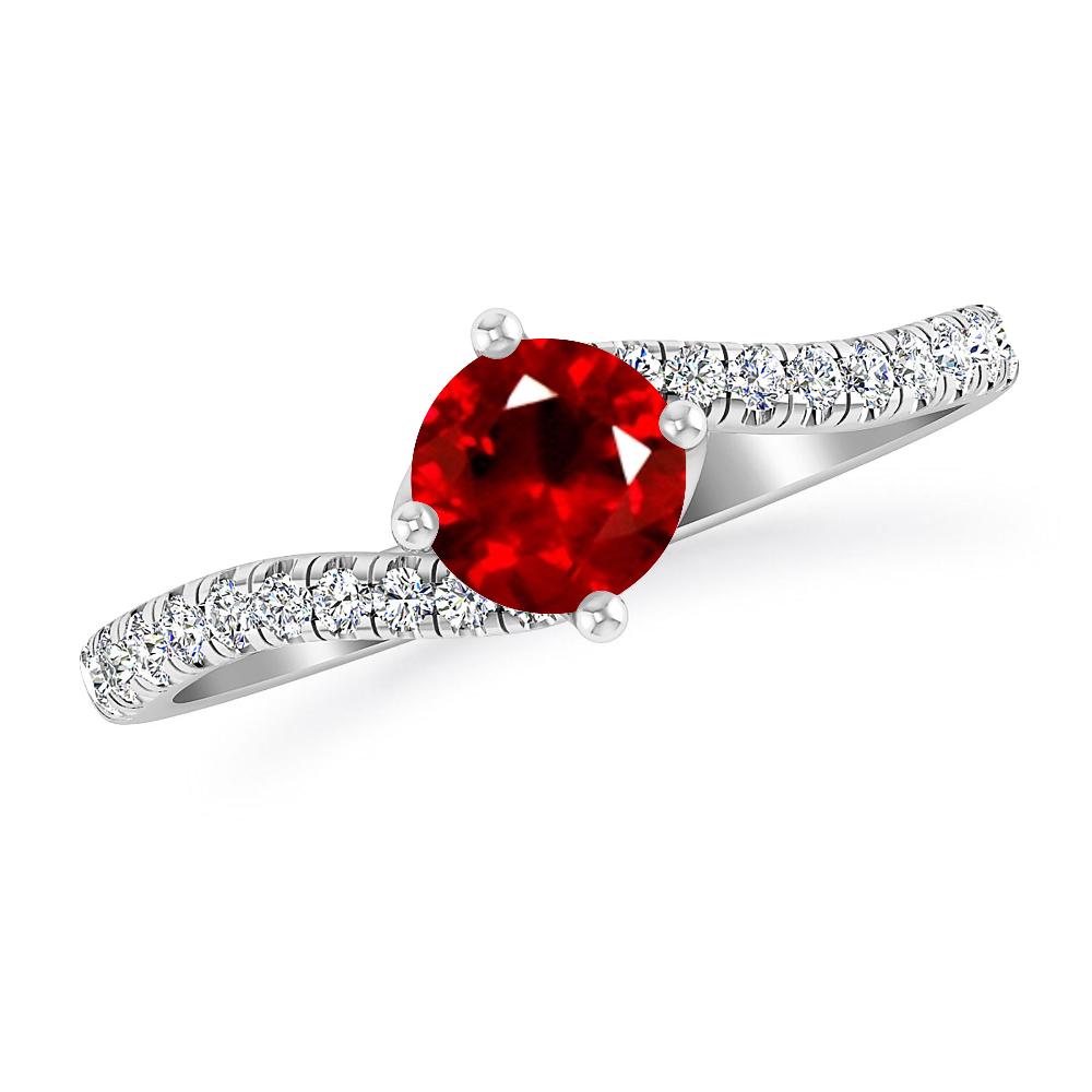 White Gold - Ruby