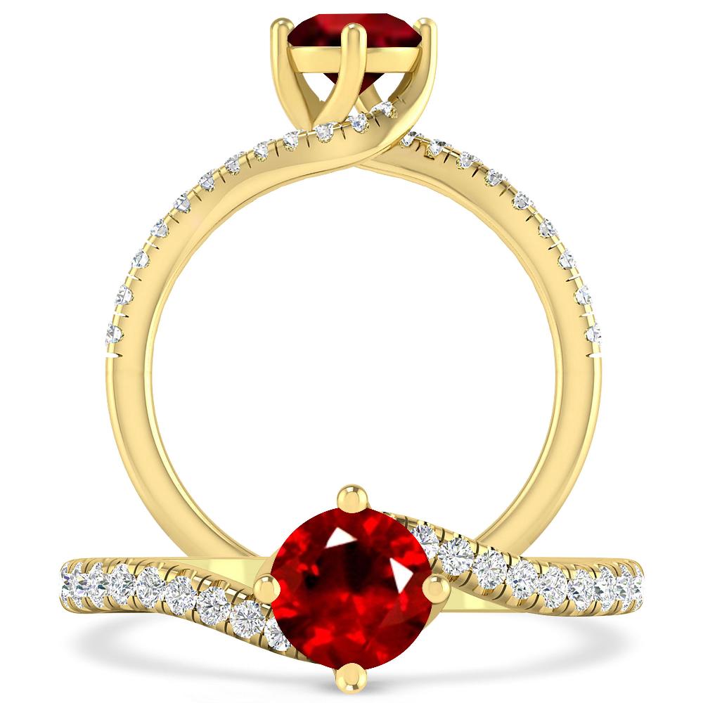 Yellow Gold - Ruby