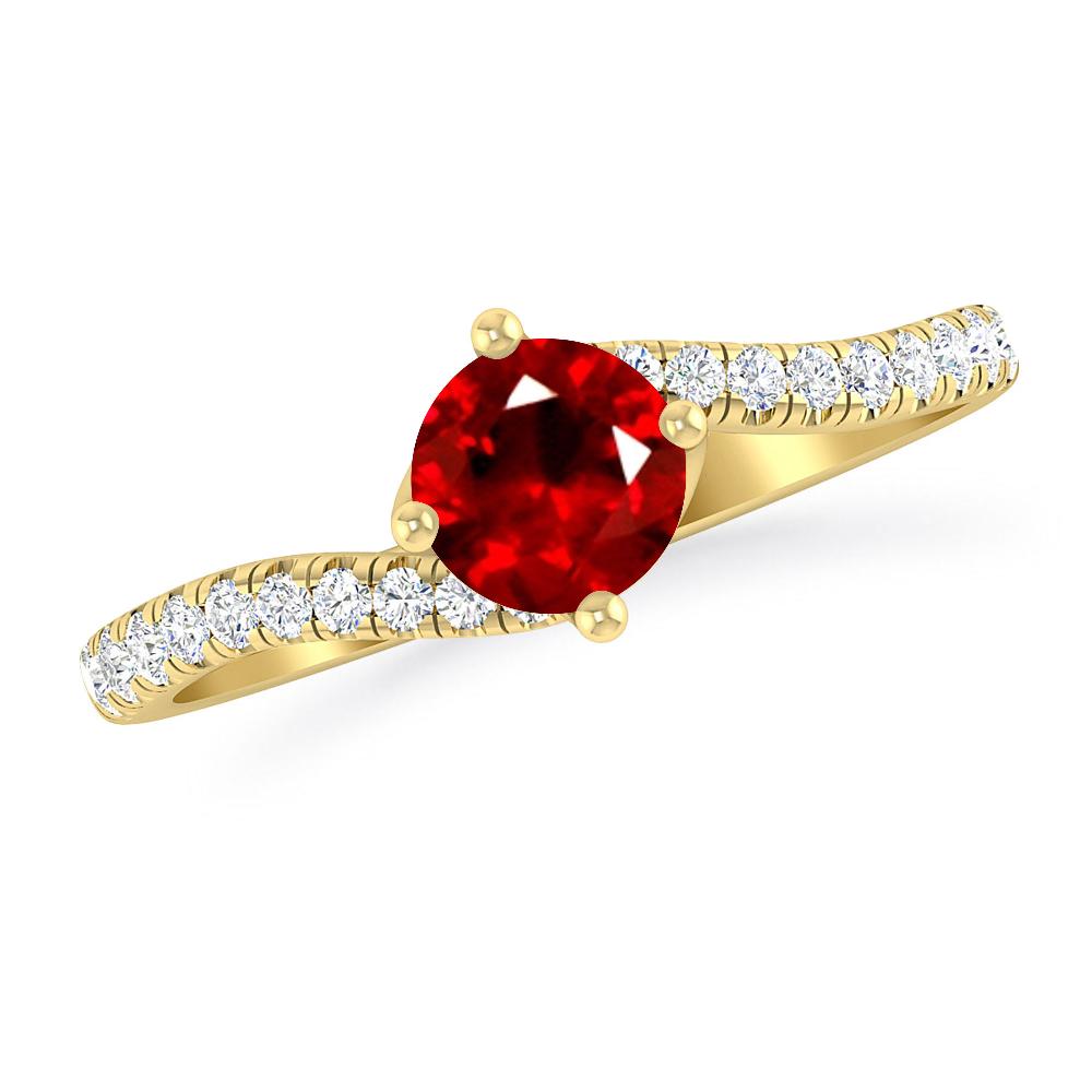 Yellow Gold - Ruby