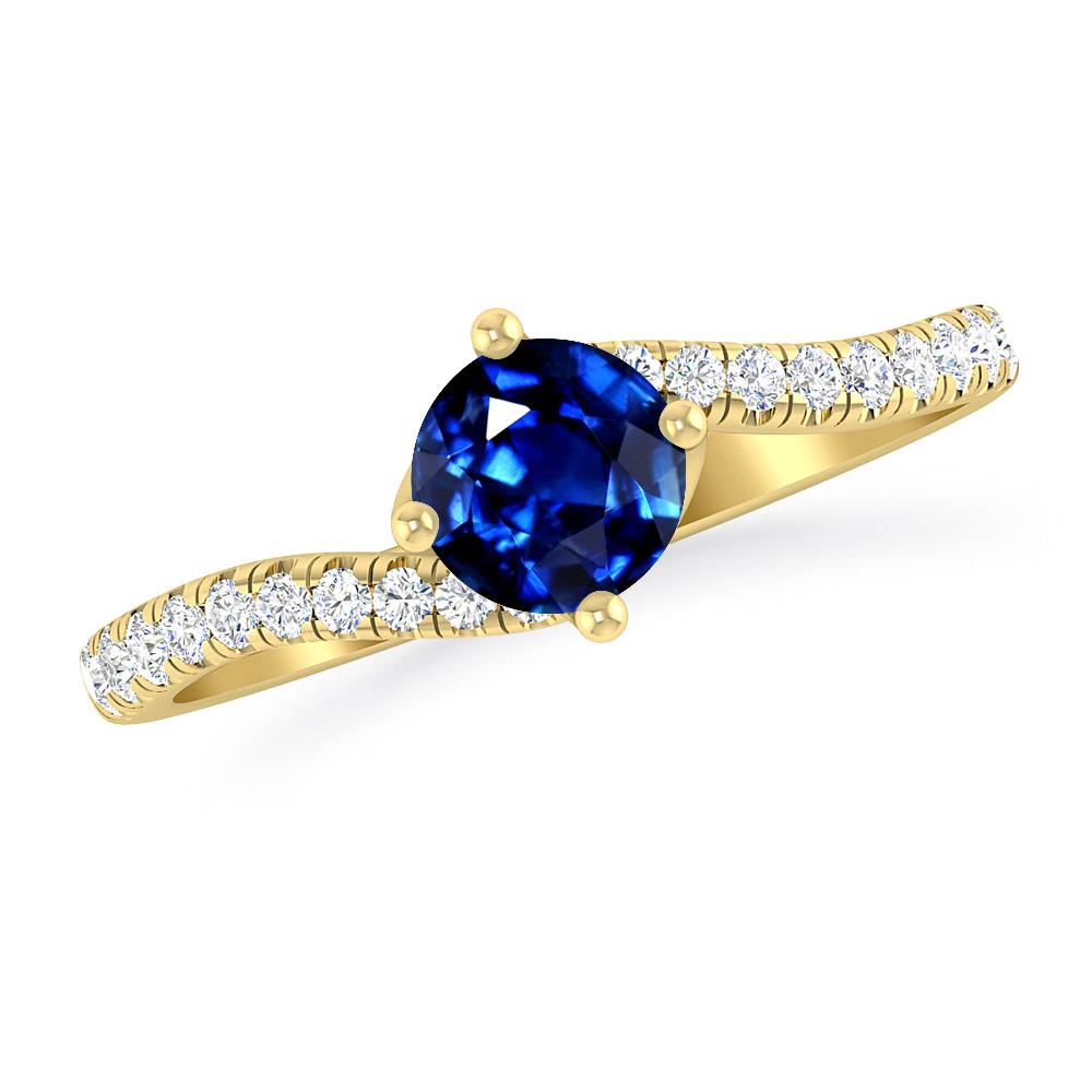 Yellow Gold - Sapphire